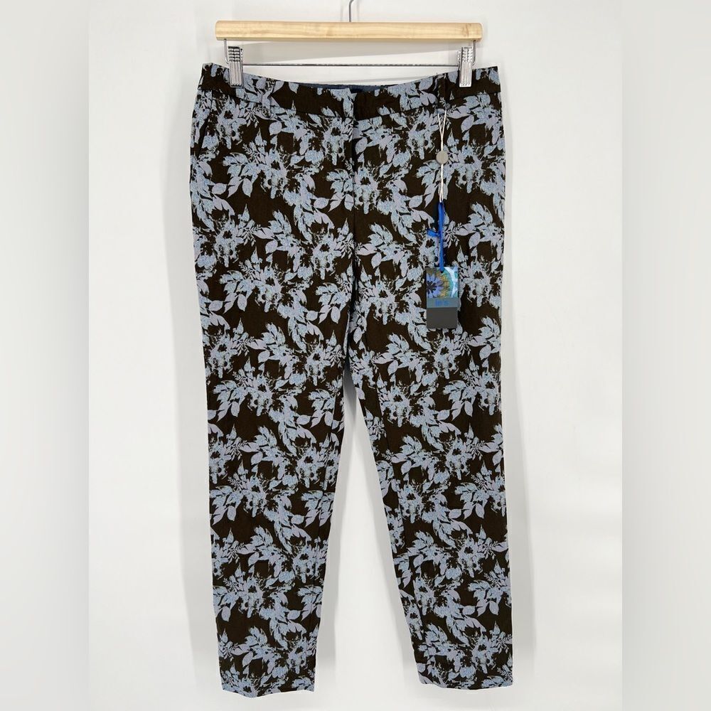 NWT le’s Floral Metallic Trousers Giglio‎ IT 44 (USM/8)